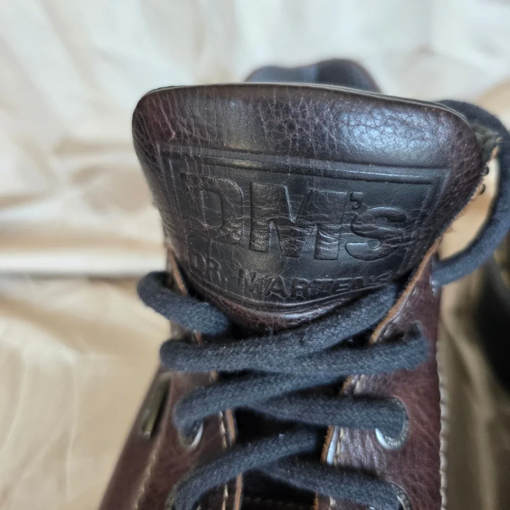 Dr. Martens 9373 Vintage Brown Leather LowAnkle Boots Mens Size 7 UK Chunky Sole